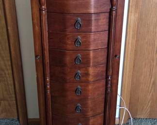 Tall & Large Jewelry case with lock