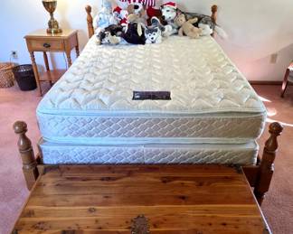 Nice clean Seely Full size box springs & mattress with Pillow top