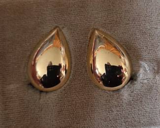 14k gold Clip on earrings