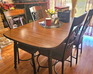 retro dining room set, metal