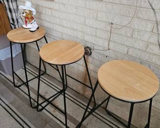 bar stools, sold as 3