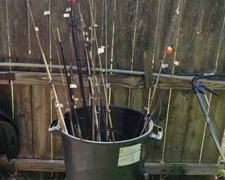 a large selection of fishing goodies