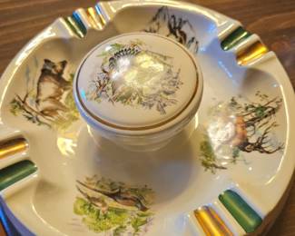 large retro ashtray