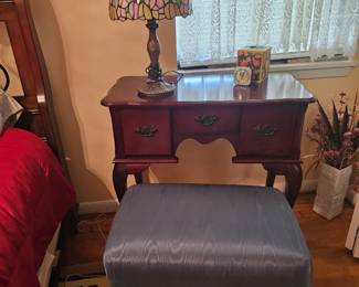 small vanity and stool