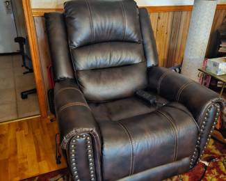 comfortable leather recliner