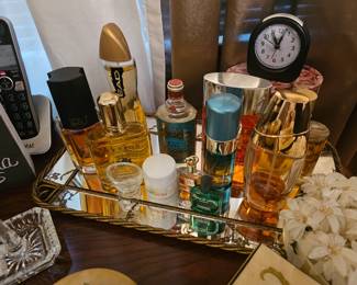 lots of perfume and cologne