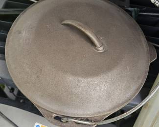 another nearly new cast iron pot