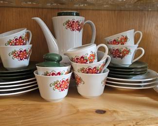 German breakfast and coffee set