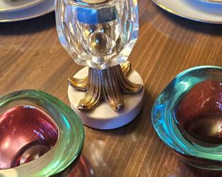 retro ashtrays and lighter