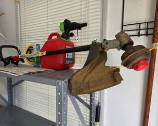 #108	Craftsman Gas WS210 Weed Eater w/gas can and accessories 	 $65.00 