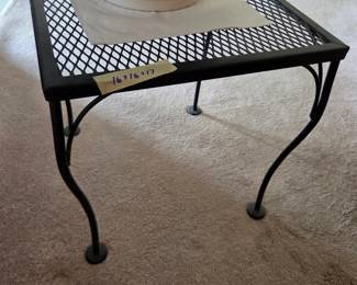 #24	Wrought Iron End Table  - 16x16x17	 $20.00 