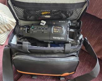 #96	Sony HandiCam Video Camera w/Soft-Sided Case 0	 $60.00 