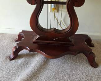 #18	Harp Side Table w/Marble Top - 41x18x26	 $275.00 