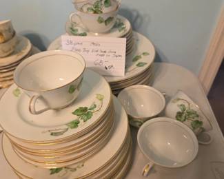 #154	Sone China Moss Ivy made in Japan 38 pcs. 8 pcs set with 6 cups	 $68.00 