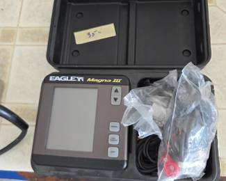 #106	Eagle Magna III Fish Finder w/transducer	 $35.00 