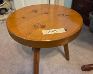 #35	Pine Stool w/3 legs - 12x14	 $20.00 