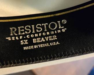 #36	Resistol 5X Beaver Cowboy Hat Rancher  -  7.25" Style Cattleman - Sterling Color	 $60.00 