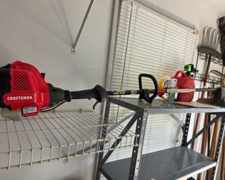 #108	Craftsman Gas WS210 Weed Eater w/gas can and accessories 	 $65.00 