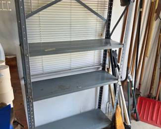 #109	Metal 4 Shelf Garage Shelf - 36x12x60 	 $20.00 