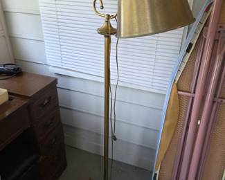 #81	Brass Floor Lamp - 56" Tall	 $45.00 