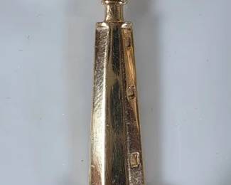 14k gold New Point Comfort Lighthouse necklace