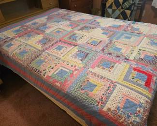 Handmade quilt, one of 13 quilts in auction
