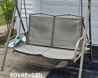 Outdoor two seat swing