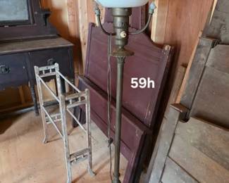 Electrified antique gas lamp