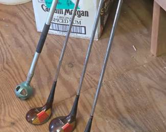 Vintage golf clubs