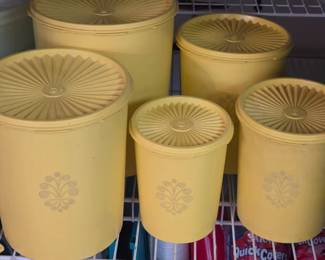 Vintage Tupperware canister set 