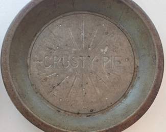 Vintage 'Crusty Pie' tin pie plate