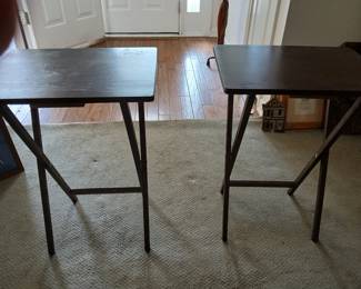 Pair of folding lunch tables