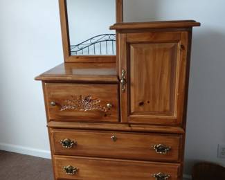 Dresser with mirror