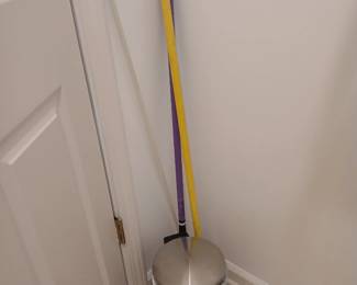 Small metal garbage can