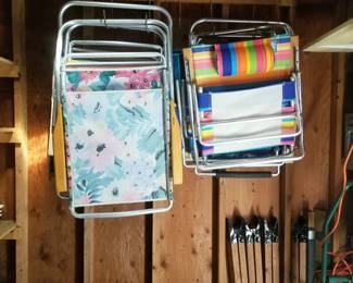 Shed stuff: beach chairs