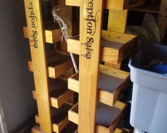 Wood display racks