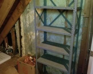 Metal shelving