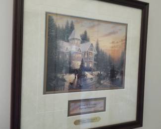 Thomas Kinkade "Victorian Christmas" art