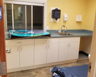 Base cabinets with sink