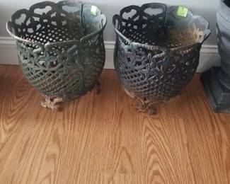 Cast iron plant holders