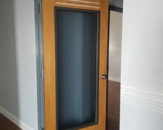 Frosted glass interior door
