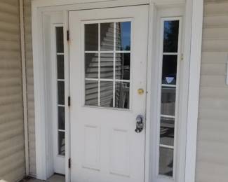 Entry door with side lights