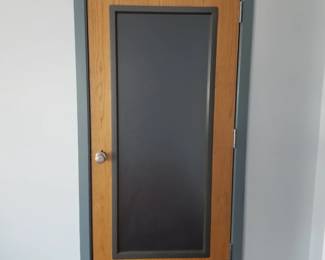 Frosted glass interior door