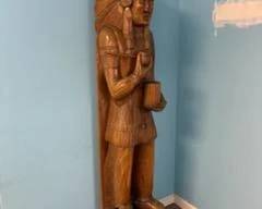 Carved wood cigar store Indian