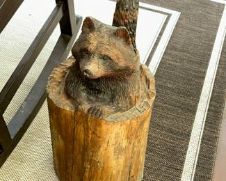 CARVED RACCOON