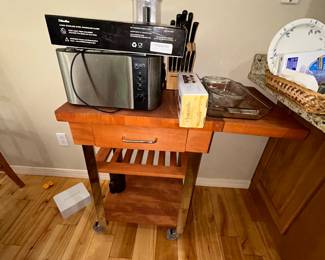 BUTCHER BLOCK CART