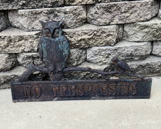 CAST IRON SIGN