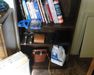 Books and binoculars