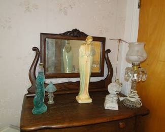 Virgin Mary statue, and some other nice collectibles