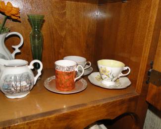 A very nice, yet small collection of teacups too